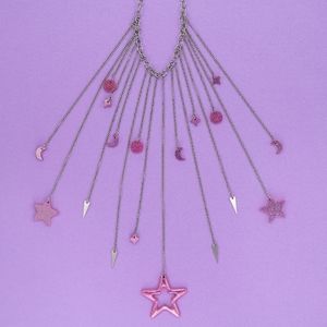 ⭐️ Holographic Pink Starla Necklace ⭐️